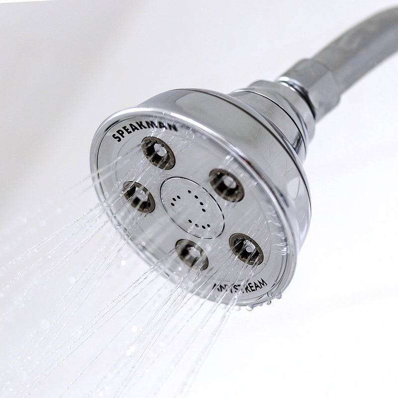 Speakman رأس دش قابل للتعديل عالي الضغط من سبيكمان S-3014 كاسبيان أنيستريم، كروم مصقول - Image 5